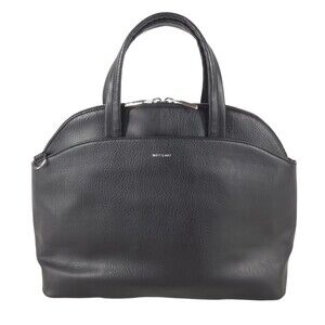 Matt & Nat Vegan Leather Large Satchel Handbag Black $165